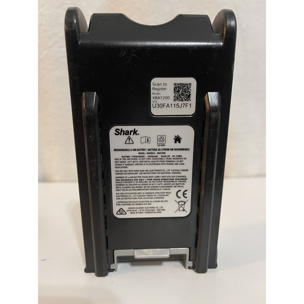 OEM Shark XBAT200 ION Power Pack Lithium-Ion Rechargeable Battery I08